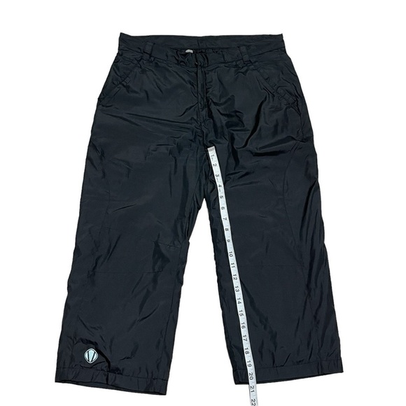 Sunice Black Weather Straight Leg Capri Polyester Crop Pants Size L - Picture 10 of 10